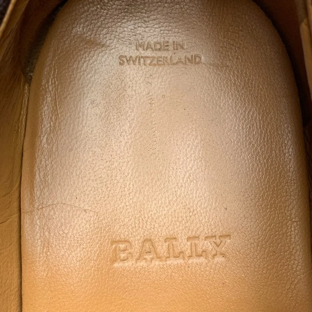 BALLY‎ Brenzo Chocolate Leather Laced Up Oxfords
